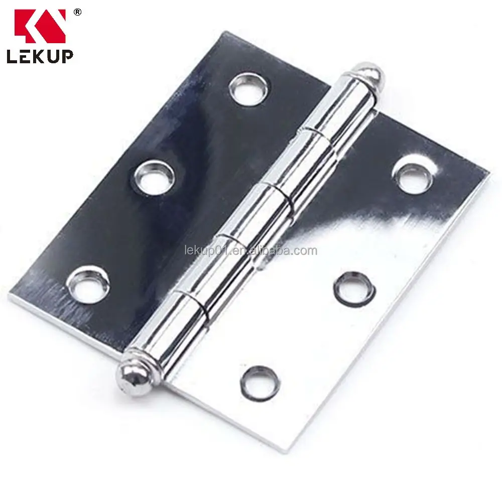 Right Angle Damping Cushion Cabinet Closet Flush Mute Hinge 3.5 Inch Brazilian Ball Hinge Thickened Door Hinge