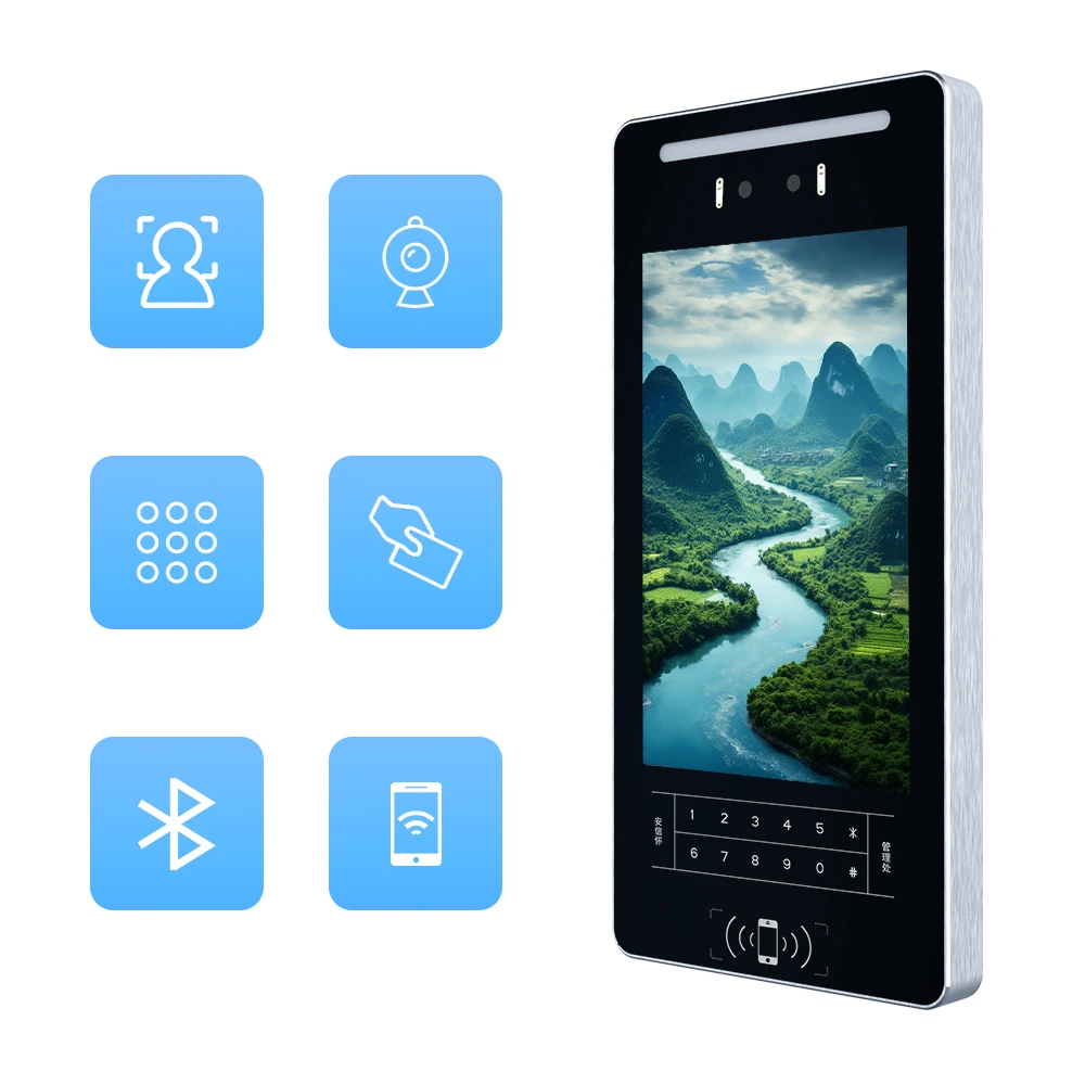 Ethernet 4G Wireless SIP 10 INCH  face recognition video intercom access control systems apartment video door phone VF711