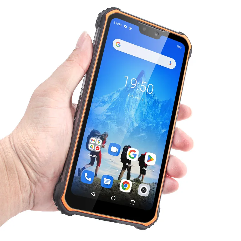 UNIWA F910 IP68 Waterproof 6.3 Inch 10000mAh Big Battery NFC Fingerprint Unlock Rugged Smartphone