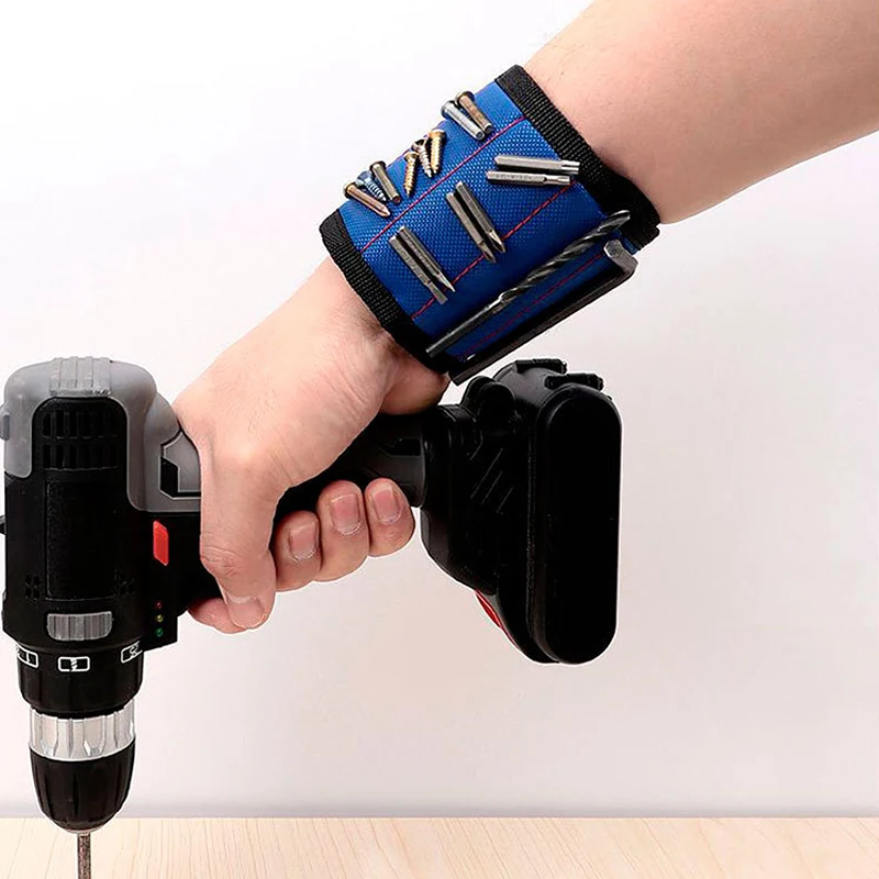 Factory Wholesale Portable Tool Holder Magnetic Wristband for Holding Tools with Strong Magnet