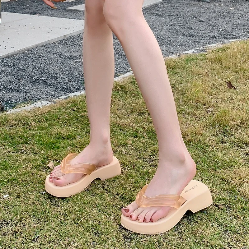 IDOIT Hot Selling EVA Slippers Women Thick Soles Flip-Flops Outside Sandals Summer Fashion Indoor Home Beach Shoes