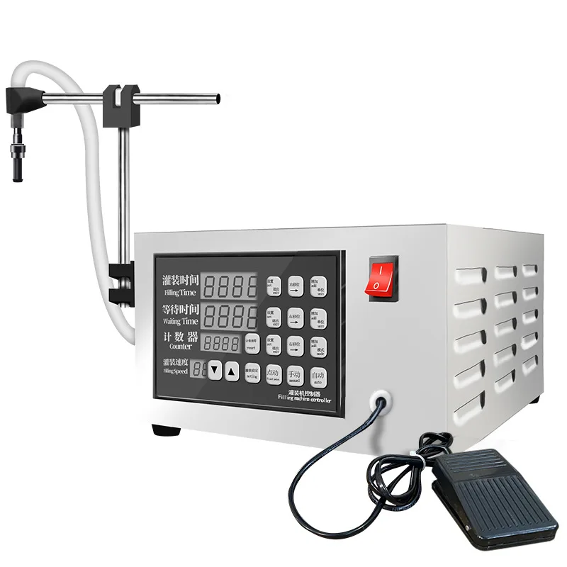 GFK280 Liquid Filling Machine 1-4000ml Double Nozzles Water Beverage Juice Perfume Vial Bottle Filler