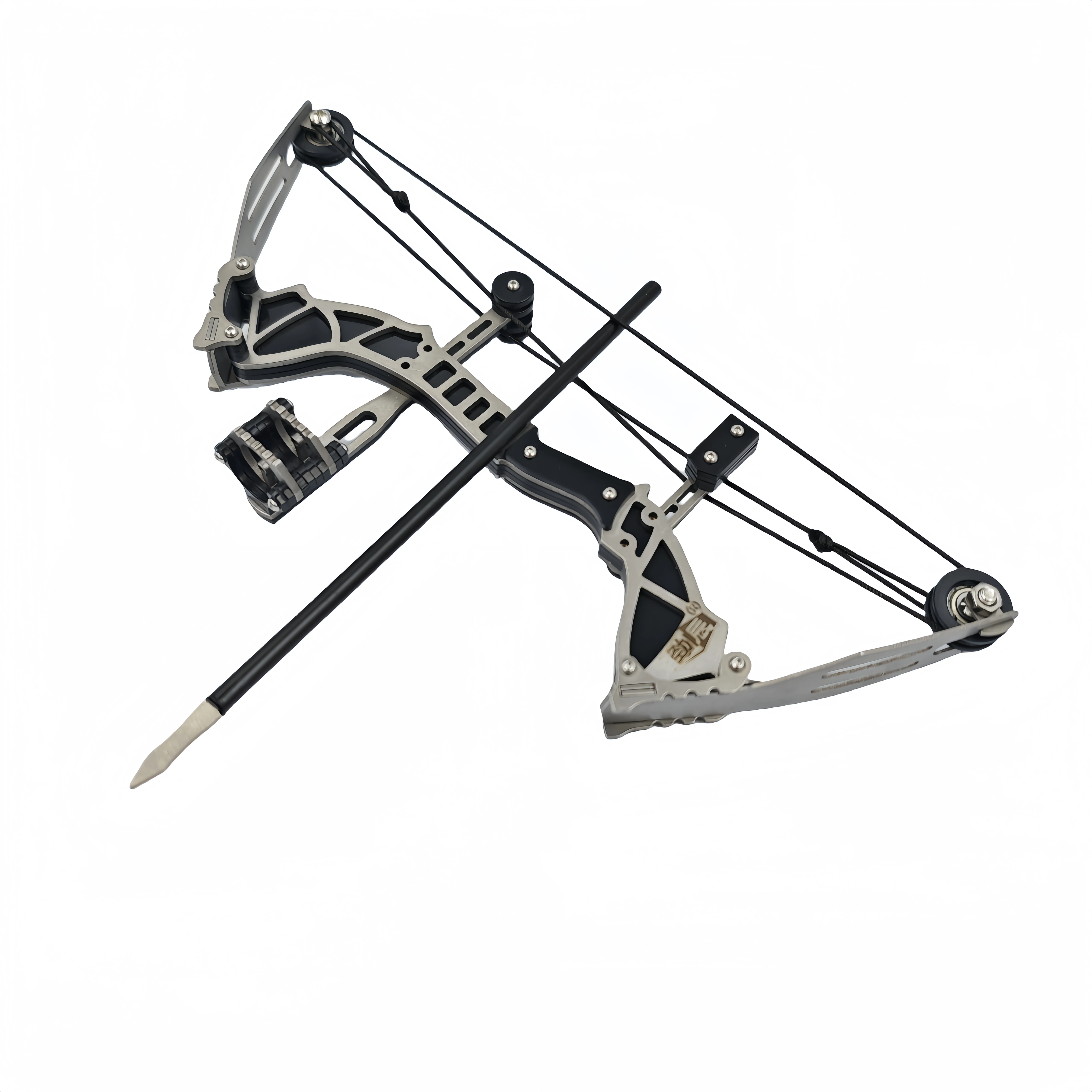 High-power compound bow set indoor leisure and stress relief, pulley bow made of stainless steel for shooting