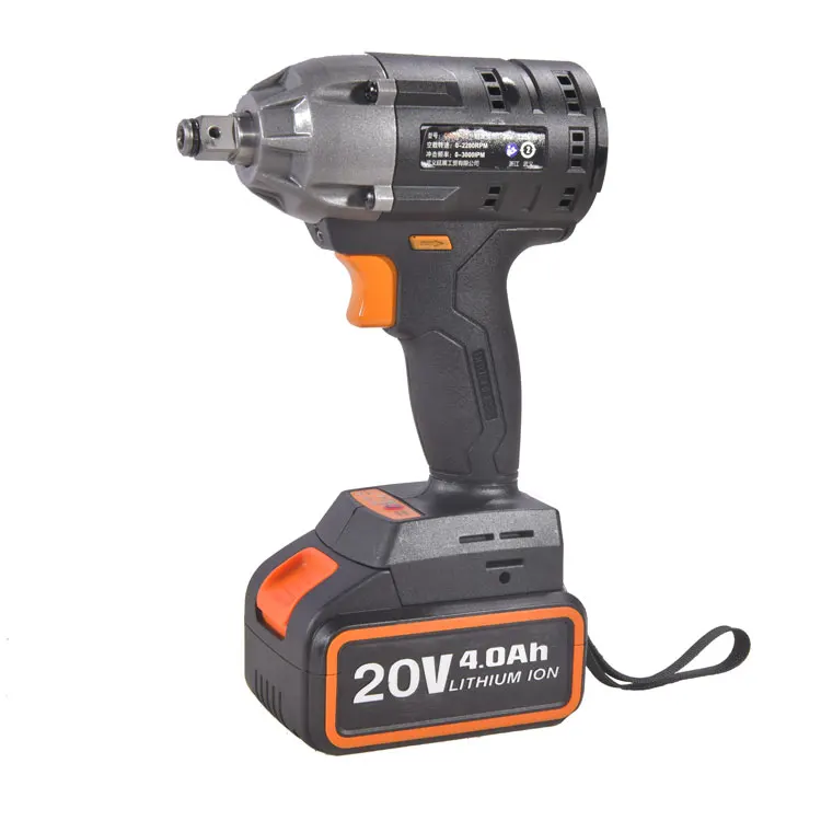 
20V Industry Brushless Maximum Torque 330n.m Lithium Battery Cordless Electric Impact Wrench 