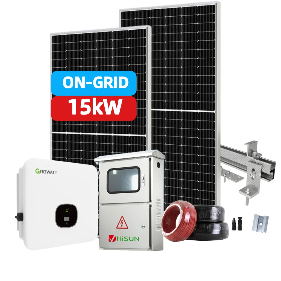 Solar Panel Growatt System On Brid 15kw On Grid Solar Energy Storage System 15kw On Grid Solar System
