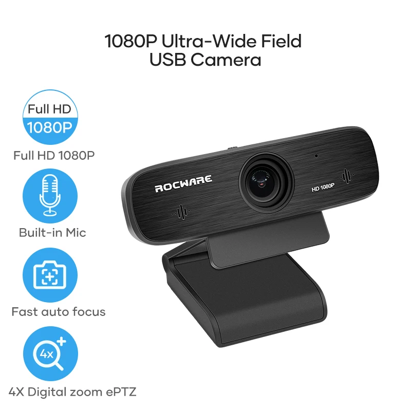 Rocware веб-конференций все в одном 1080P Мини hd придают веб-камера usb видеоконференции eptz камера системы с
