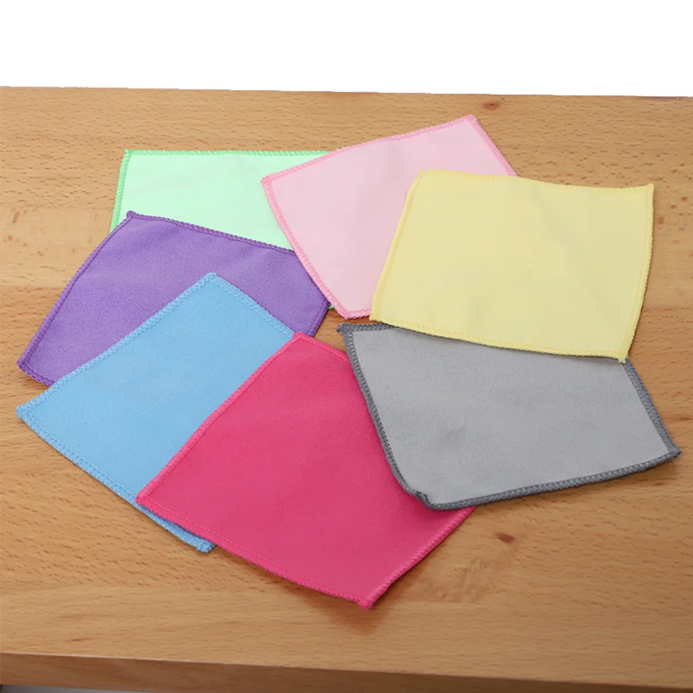 High quality custom print logo microfiber lens glasses cleaning cloth