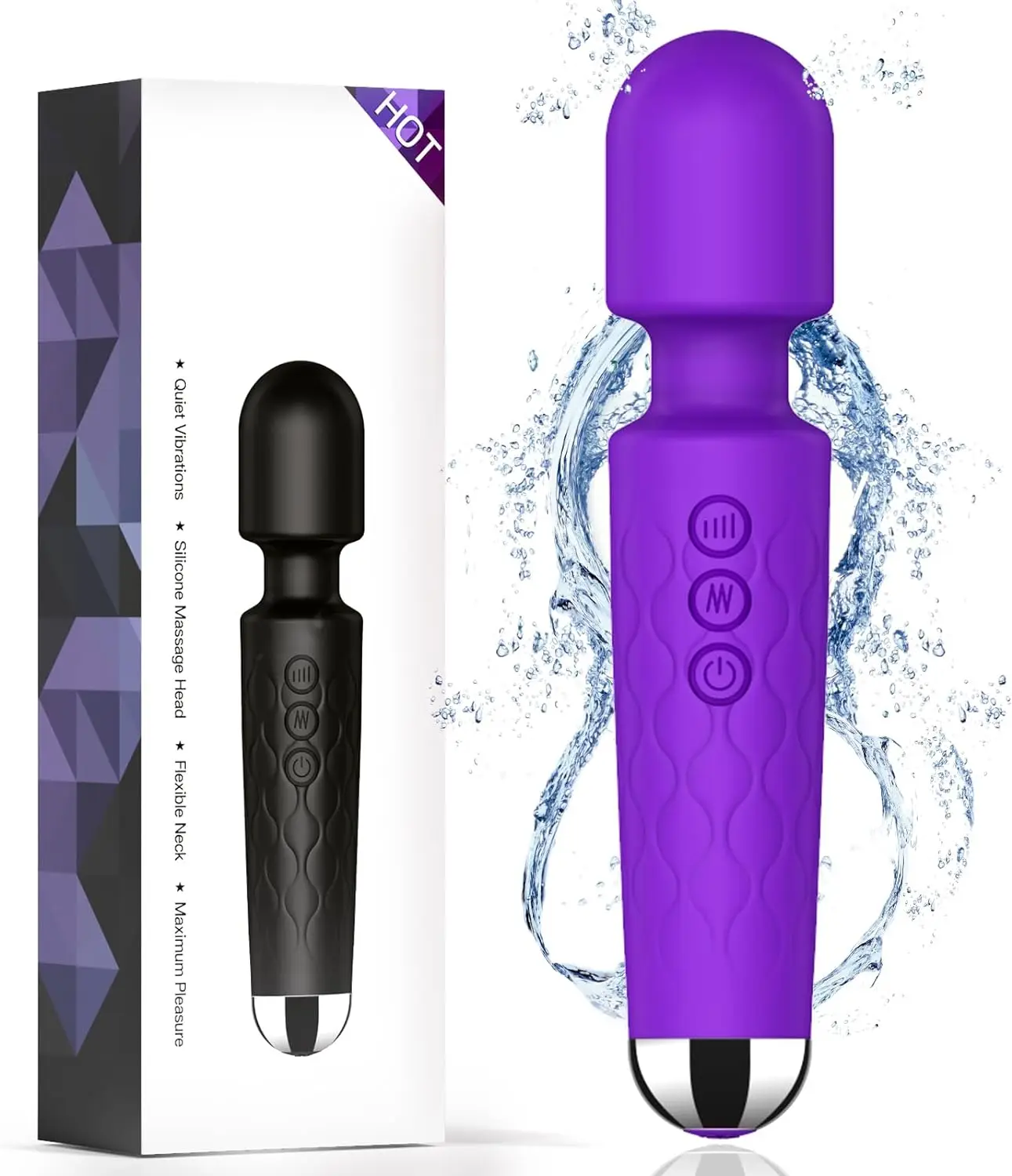 Outlet Charging Silicone Sex Toys Clitoris G Spot Massage Vibrating Women Av Magic Wand Vibrator