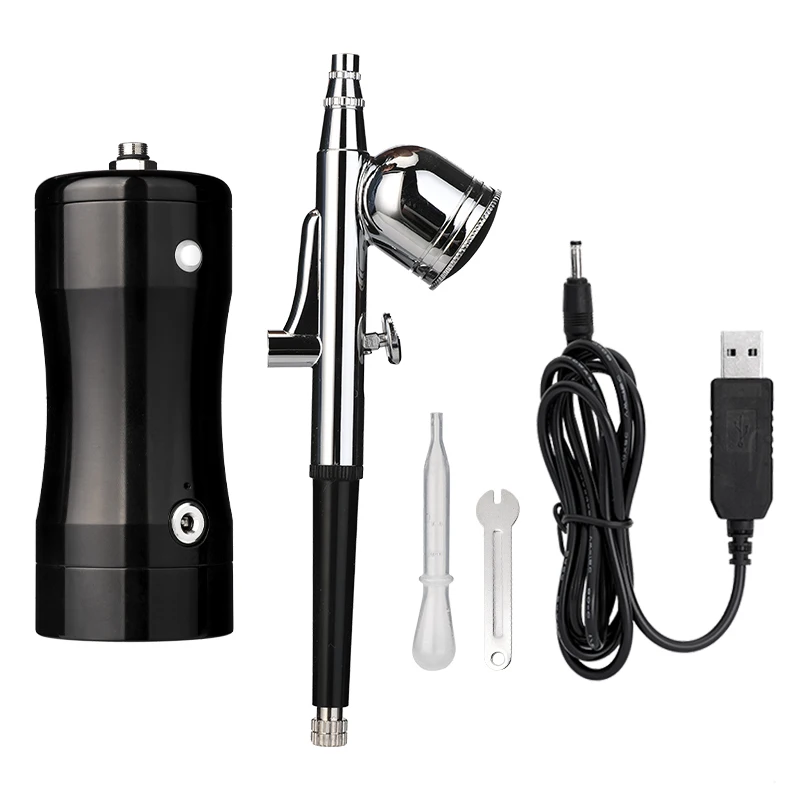 Hot sell rechargeable handheld barber shop portable spray gun compressor cordless airbrush