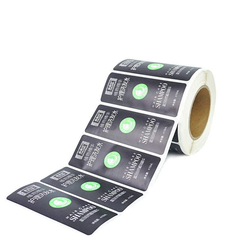 Custom Printed Cosmetic Bottle Makeup Product Packaging Adhesive Paper Logo Label Sticker