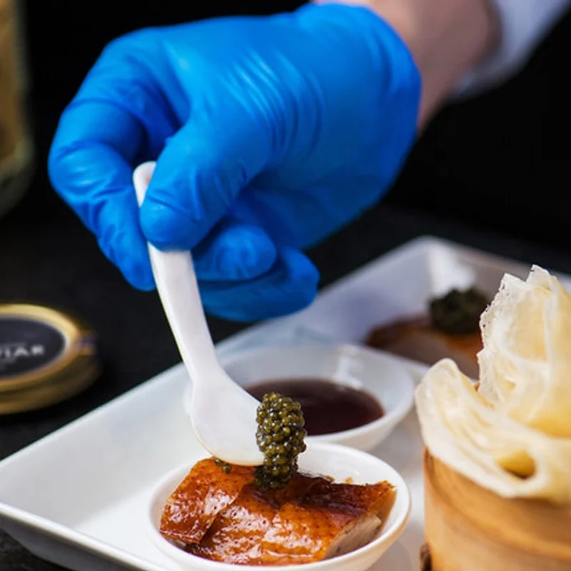 Customized logo 9cm exquisite natural mother of pearl shell caviar spoon for fancy dinner