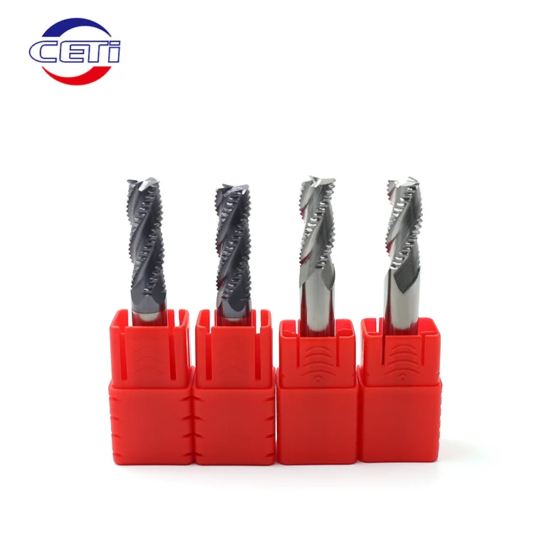 13 years factory wholesale 4 Flute 3 Flute Flat End Mills 45 55 60 65 HRC CNC Solid Carbide Milling Cutter