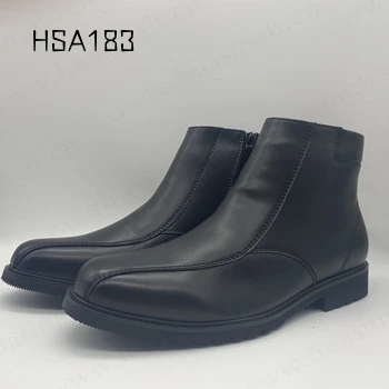 CR,hot selling pull-on style office shoes with warm wool lining slip resistant rubber outsole banquet shoes for sale HSA183