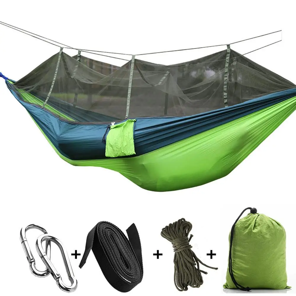 
Camping Hammock Mosquito Netting Hanging Sleeping Bed Swing 
