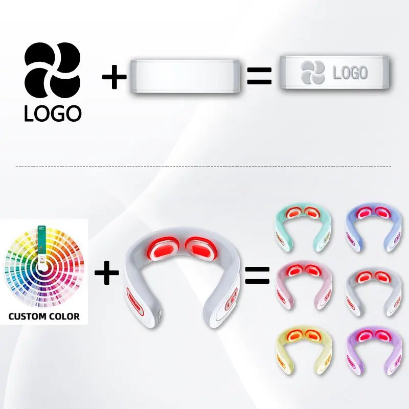 Neck Massager With Soothing Heat Neck And Shoulder Electromagnetic Pulse Analgesic Massagerback And Neck Massager Pain Relief