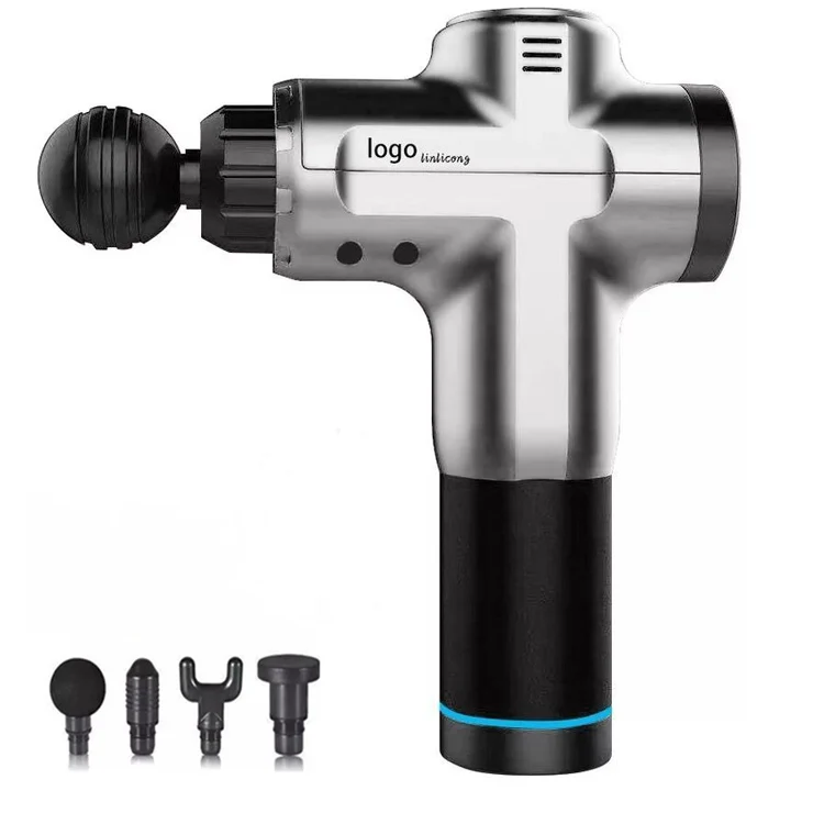 
Массажный пистолет для мышц, портативный беспроводной вибрационный пистолет для расслабления тела и глубоких тканей, массажный пистолет для мышц 