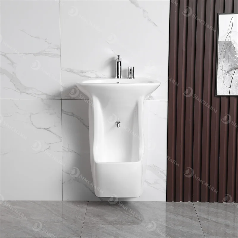 W08H New Design double level wash stand wudu, Bathroom Wudu Sink, Muslim Basin Stand With Tab