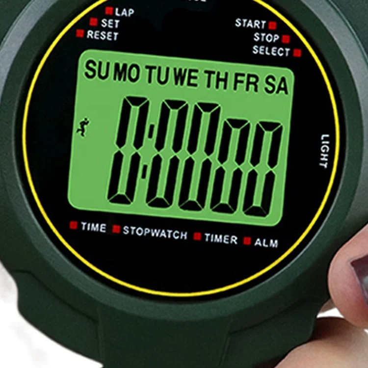 Waterproof Digital LCD Stopwatch Sports Counter Chronograph Timer Watch water resistant