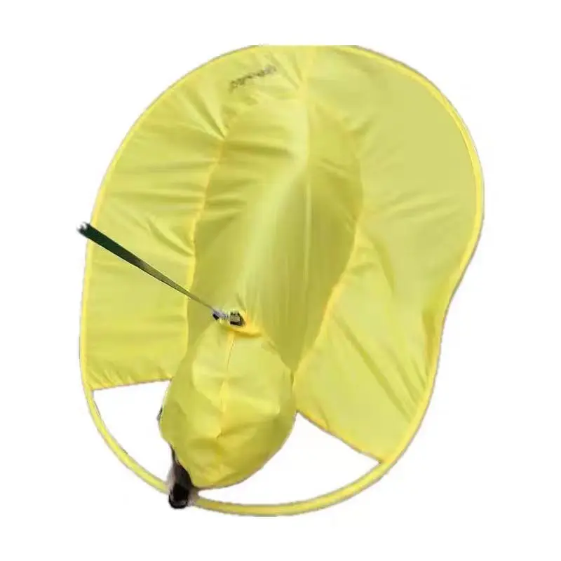 Creative dogs Rain Cover Cute Cartoon Duck UFO  Raincoat Umbrella Hat Windproof Poncho Rain Gear for pet