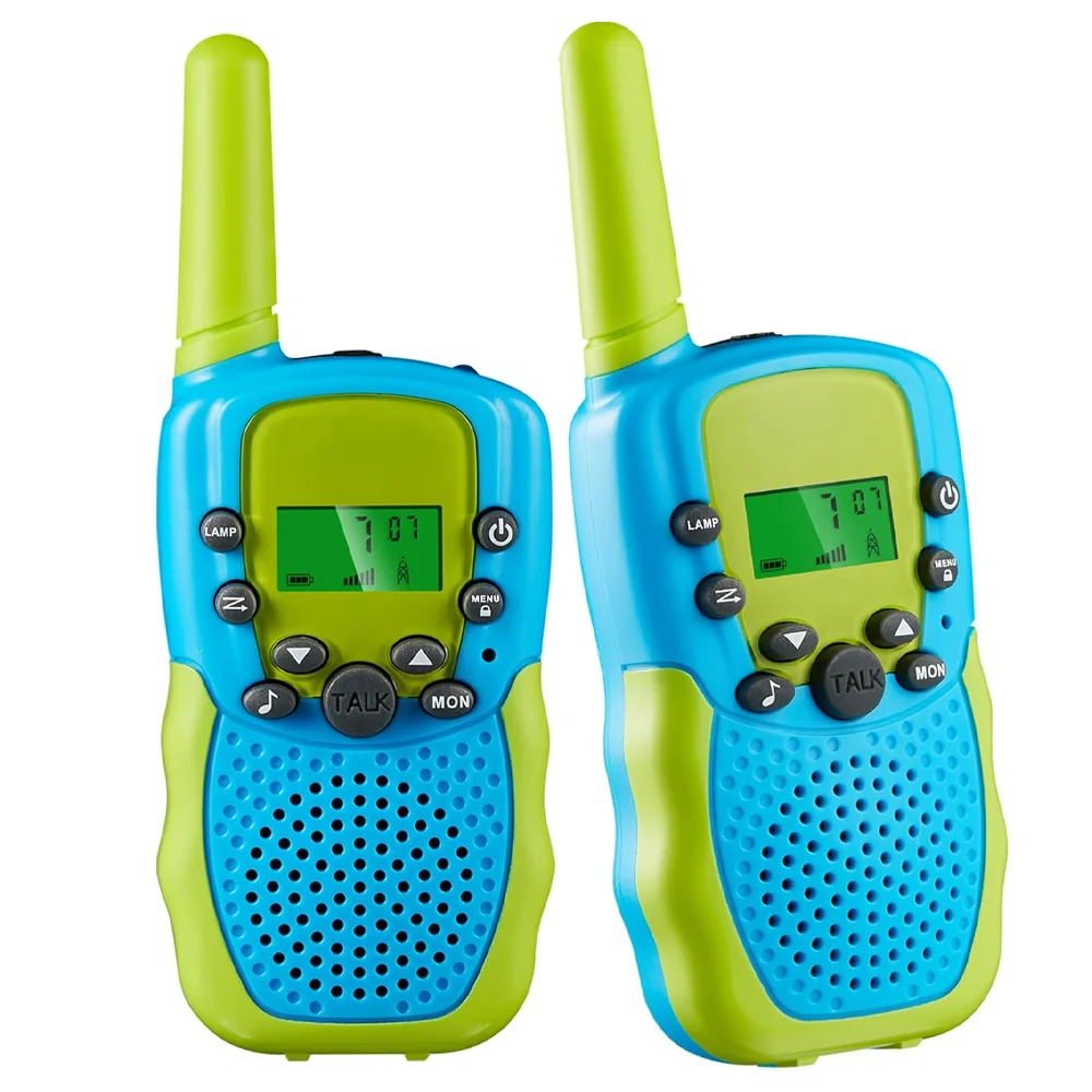 ET Walkie Talkies for Kids 22 Channel 2 Way Radio 3 Miles Long Range Walkie Talkies Toy for Boys and Girls fit Adventure Camping