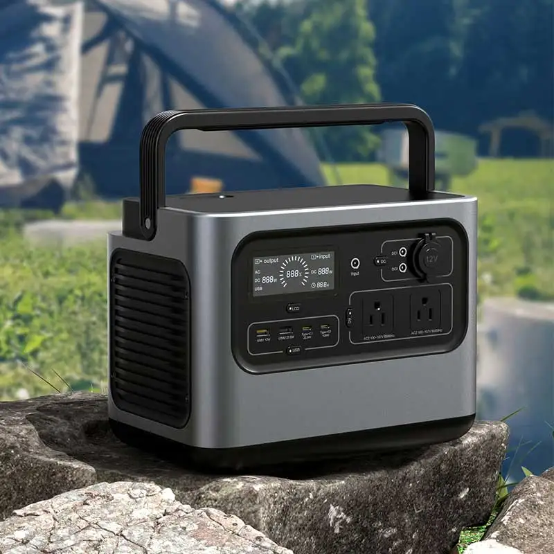 700W Japan Pure Sine Wave 100V 613.2Wh Outdoor Camping Lithium Power Generator AC Power Supply Bank Solar Panel Battery