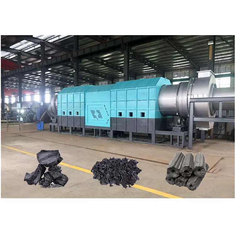 Beston Group Continuous Palm Shell Charcoal Making Machine Biomass Carbonization Equipment