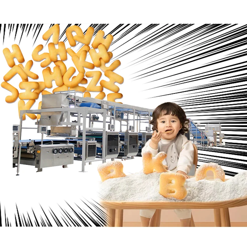 Automatic Biscuit Cookie Making Machine Soft Hard Cookie Baking Machine Biscuits Making Machine