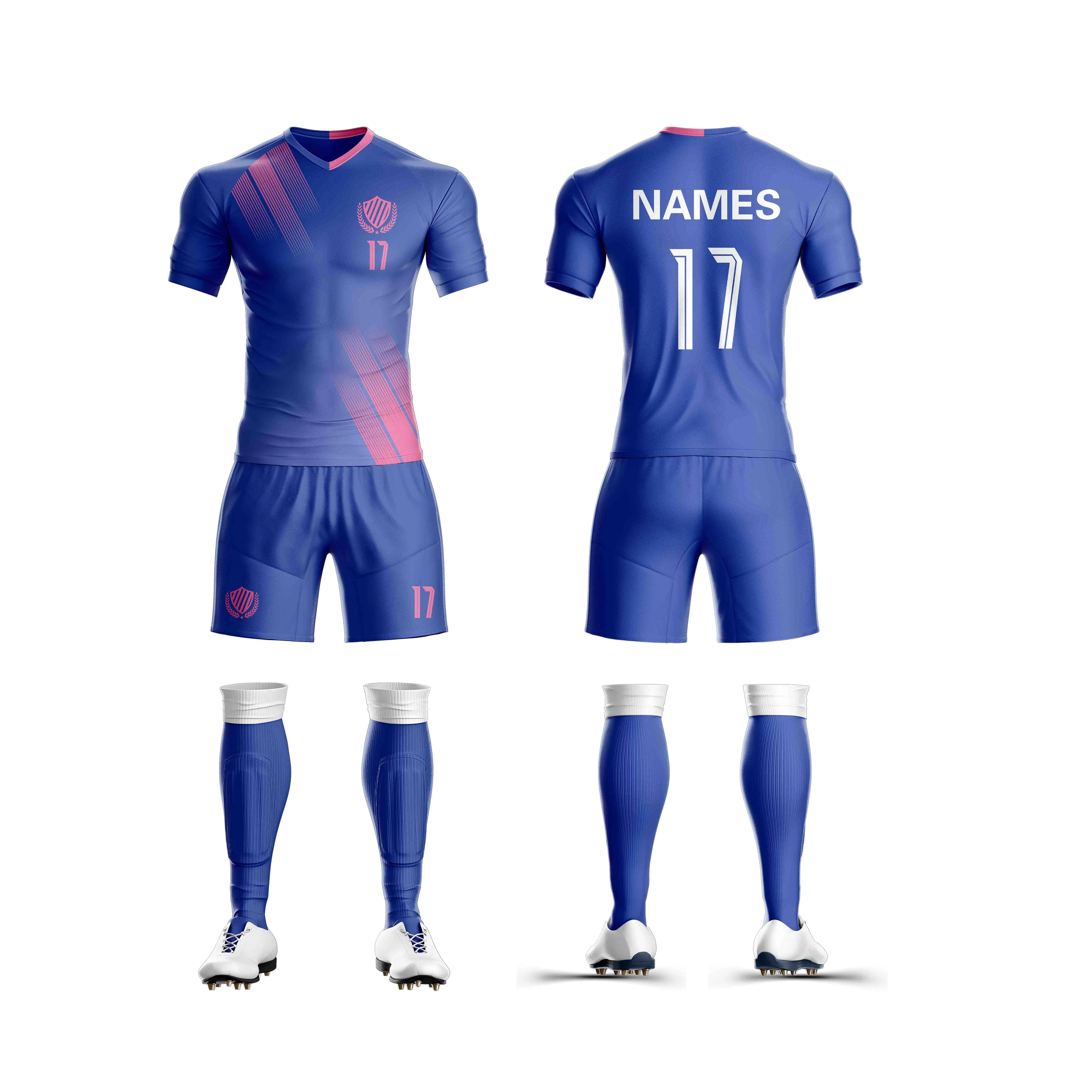 Sublimation Custom Men Club Soccer Uniform Soccer Wear Teams Adults Quick Dry Thai Quality Soccer Jersey
