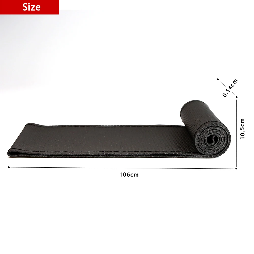 Factory Price Manufacturer Supplier Car accessories Steering Wheel Cover Hand Sewing Leather Steering Wheel Cover