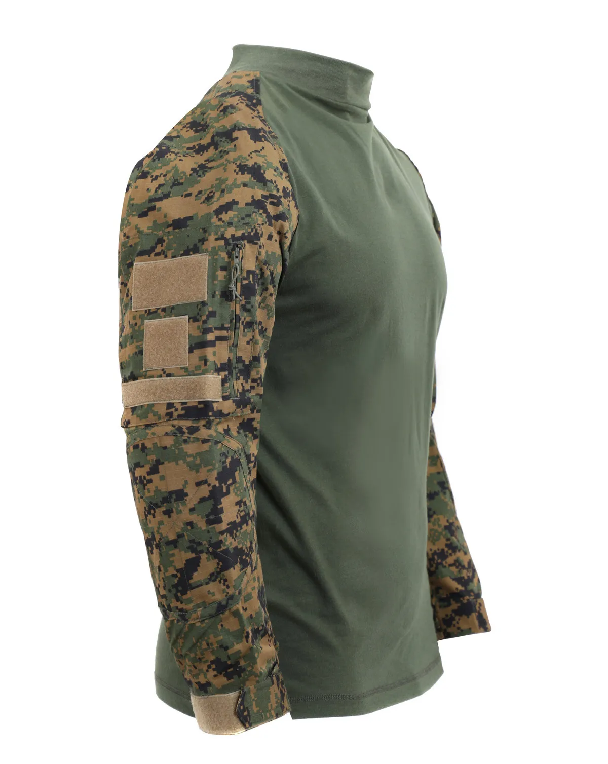 Custom design new camouflage printing combat long sleeve shirt ripstop combat tactical tshirt