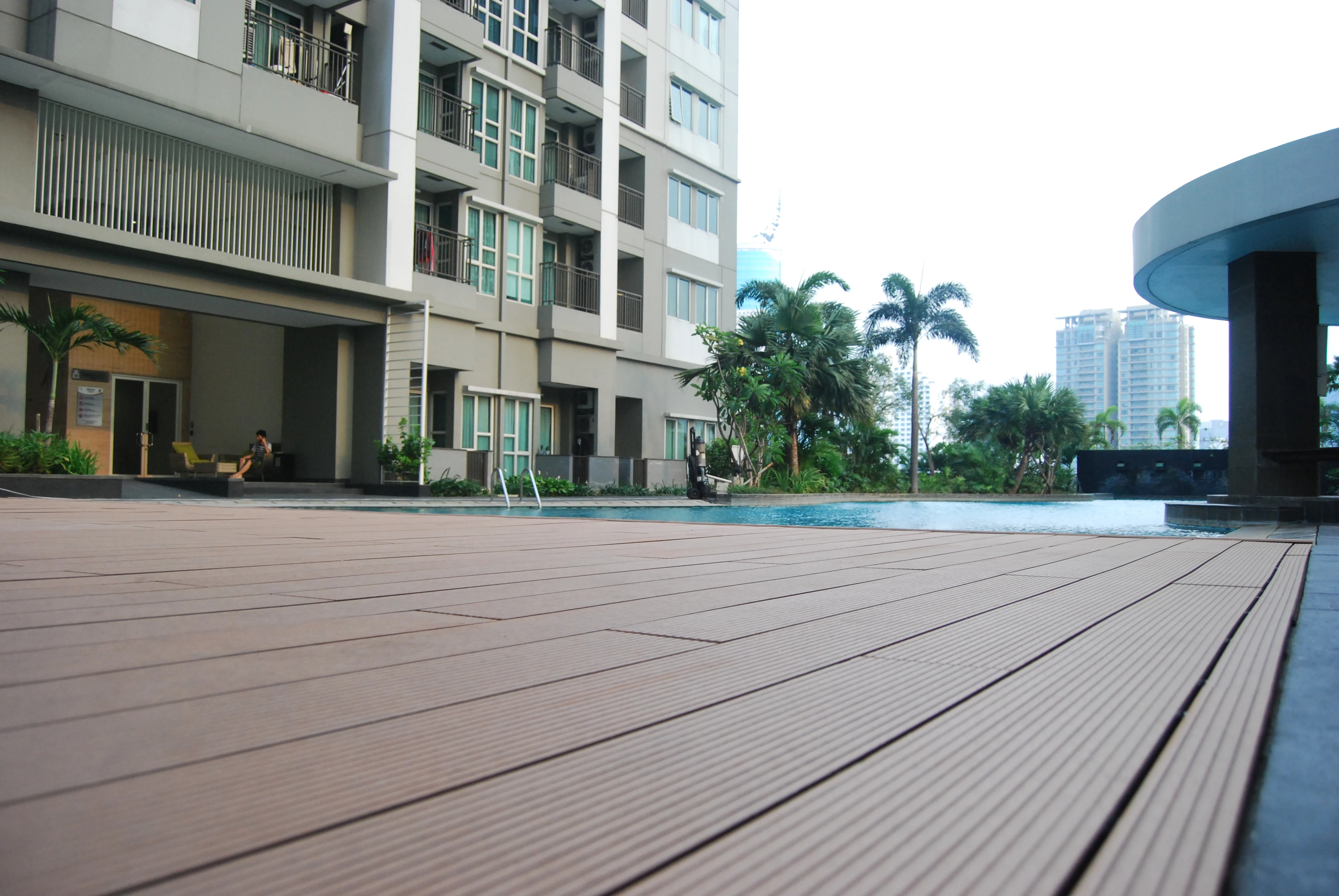 Small type of WPC decking,wood plastic composite decking,Like laminate flooring,105*20mm