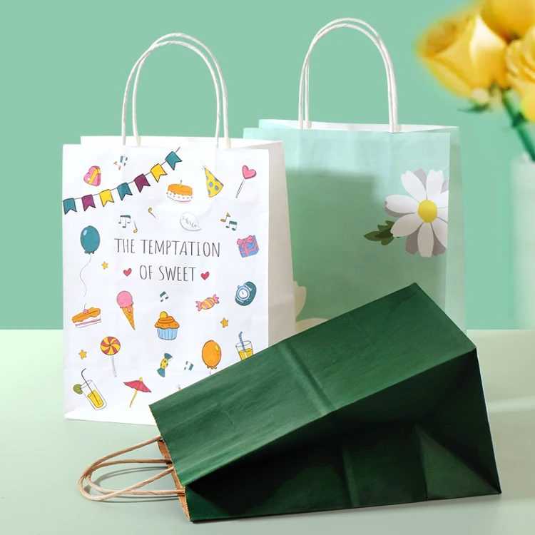 Large Size Luxury Clothes Packaging Paper Bag With Your Own Logo,Recycled Brown Kraft Paper Bag,custom paper bag