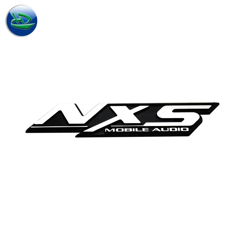 Branding Design logo , customized metal logo and sticker label styled vector emblem metal logo