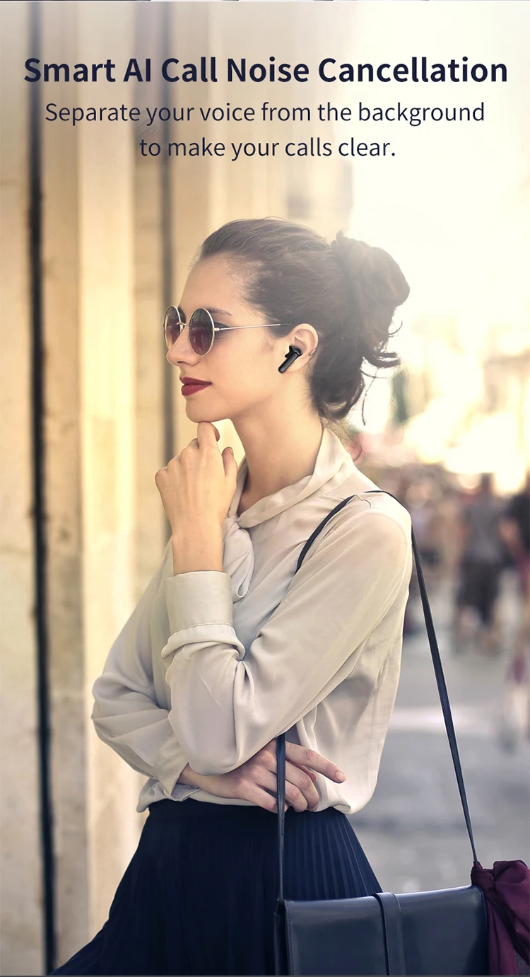 A90 Headphones True Wireless Earbuds active noise cancel LED Power Display Earphones  IPX4 earphone noise cancelling headphone