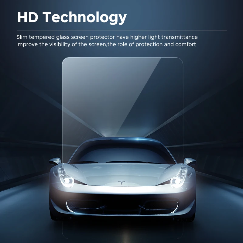 Matte Car Screen Protector Anti-Reflection Under Sunshine Tempered Glass Screen Protector for Tesla Model 3 & Model Y