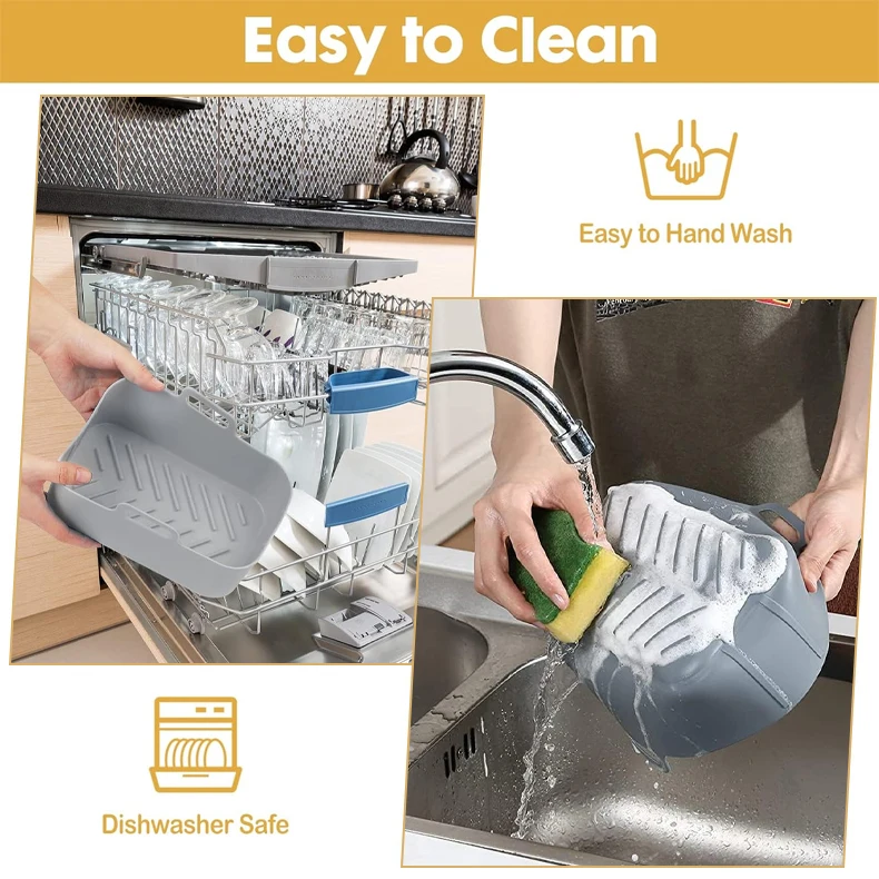 9-Pack Reusable Air Fryer Double Liners Non-Stick Baking Pan Rectangular Air Fryer Basket Tray Silicone Mold for Ninja Air fryer