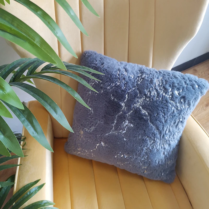 Faux fur pillow cover fluffy rugs Custom size rugs carpets for home decoration