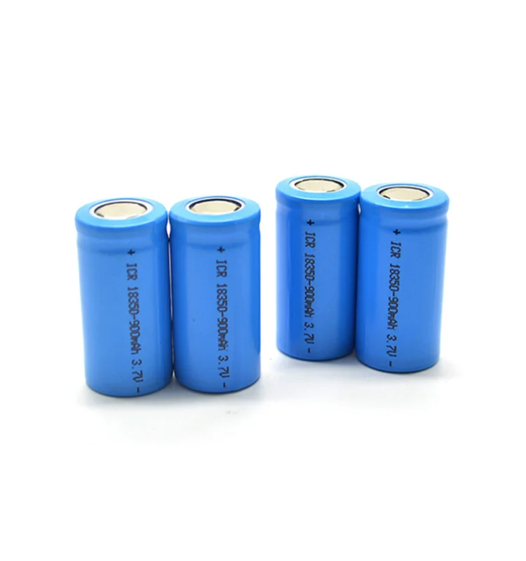 High quality rechargeable 3.7V 900mAh li-ion 18350 battery
