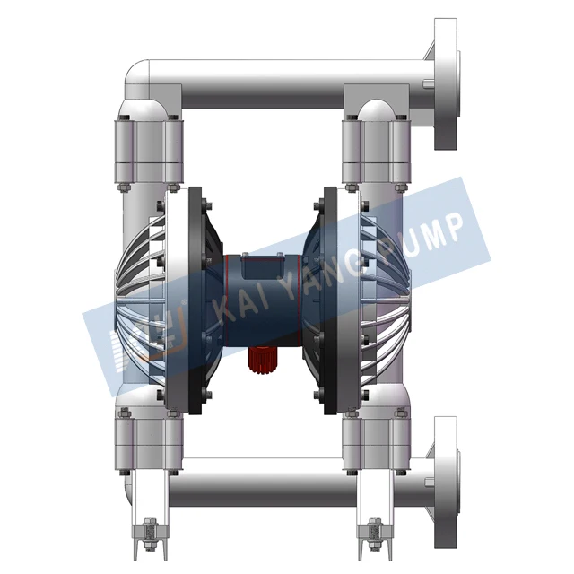 Large Diameter Flow Polypropylene Pneumatic Diaphragm Pump Wide Applicability Adapt To Different Liquid Media