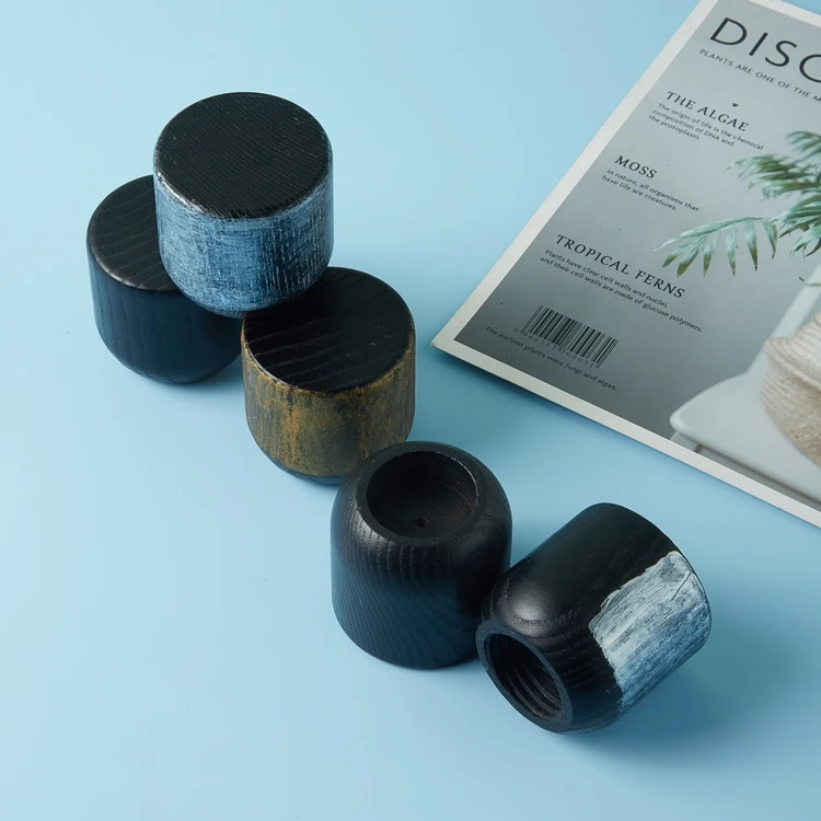 High Quality Custom Cosmetic Packaging Wood Cosmetic Glass Bottle Perfume Cap