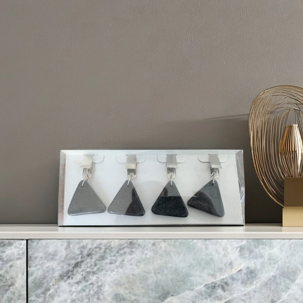 4PK Simple Iron Stone Weight Clip Tablecloth for Outdoor Table Cloth Holders & Skirt Clips Table Decoration & Accessories