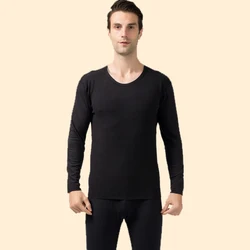 Autumn Winter Jacquard Cashmere Thick Thermal Tops Pants Set Elastic Fabric Thermal Underwear Slim Fit Fleece Long Johns for Men