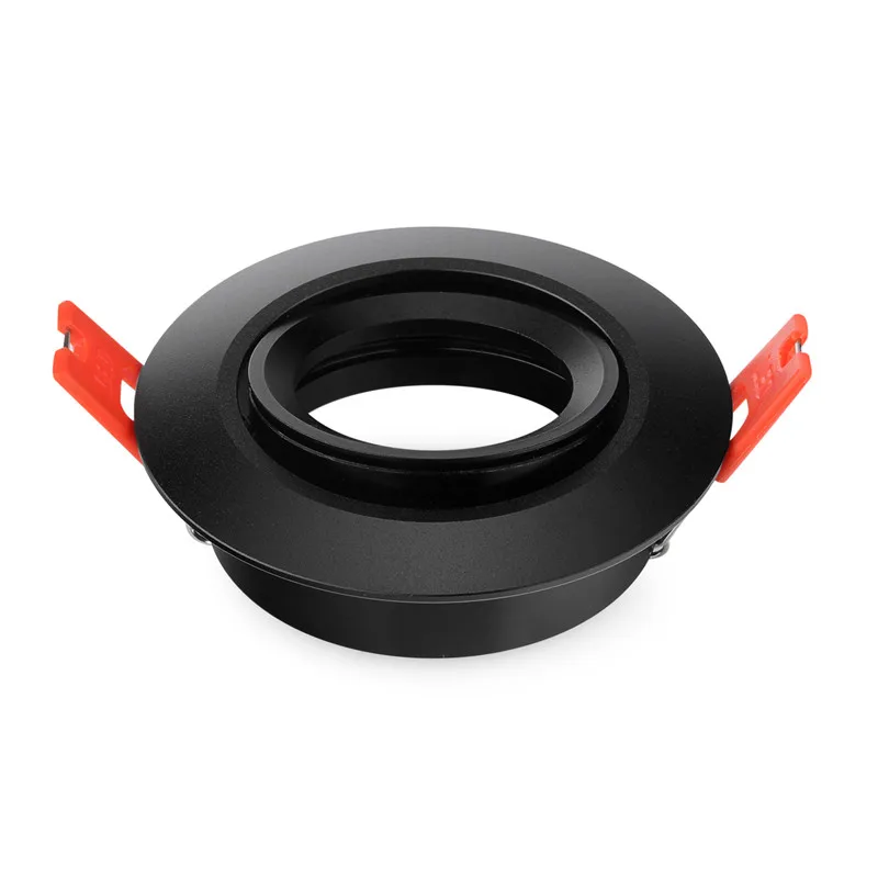 Aluminum MR16 GU10 Cutout 70mm Led Downlight Fitting Frame Round LED Spotlight Fixture