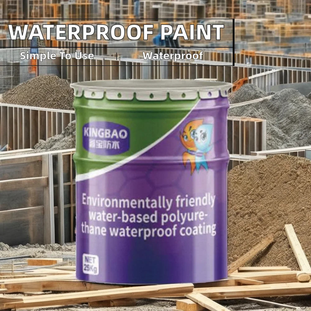 High Quality Waterproof Polymer Epoxy Polyurethane Core Paint Invisible for Outdoor Bathroom Use Water Resistance Concrete Walls