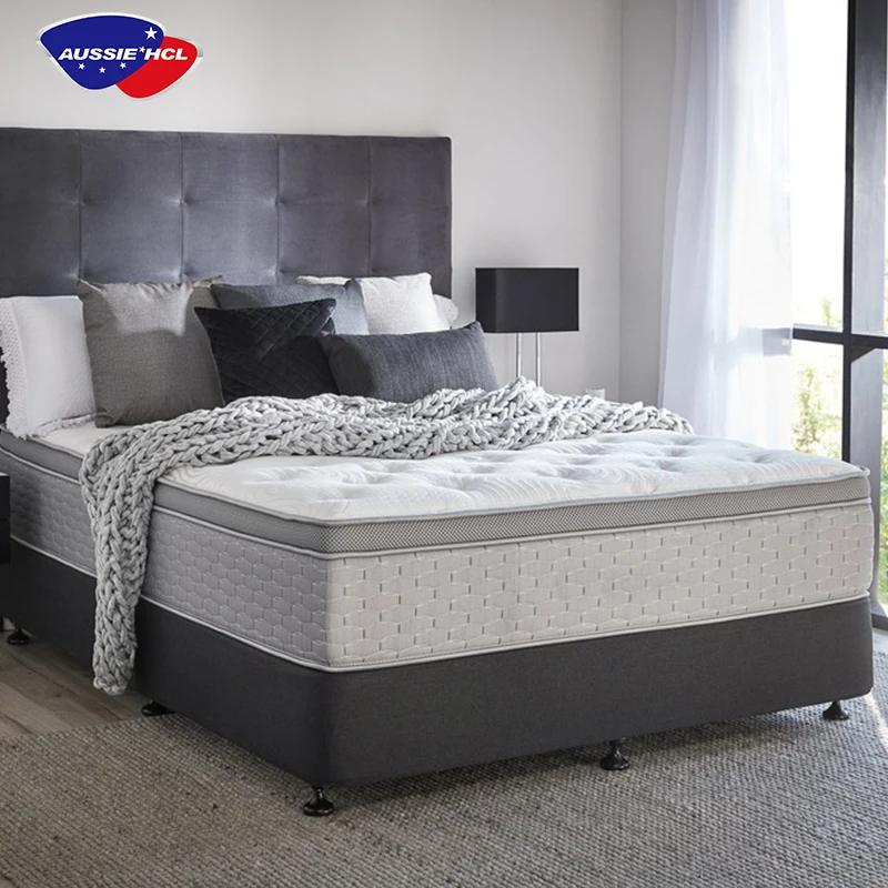 King queen single size Matratze Colchon mattress in a box wholesale euro top brands size memory foam pocket spring mattress