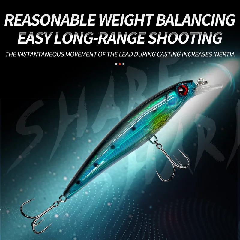 11cm/13.5g Fishing Lures Classic Style Minnow Fishing Bait Fishing Pesca Head Isca Artificial Glide Jerk Bait