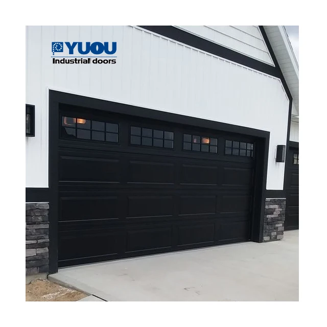 Aluminum Sliding wholesale manufacture Folding security steel overhead sectional electronically operated Garage Door