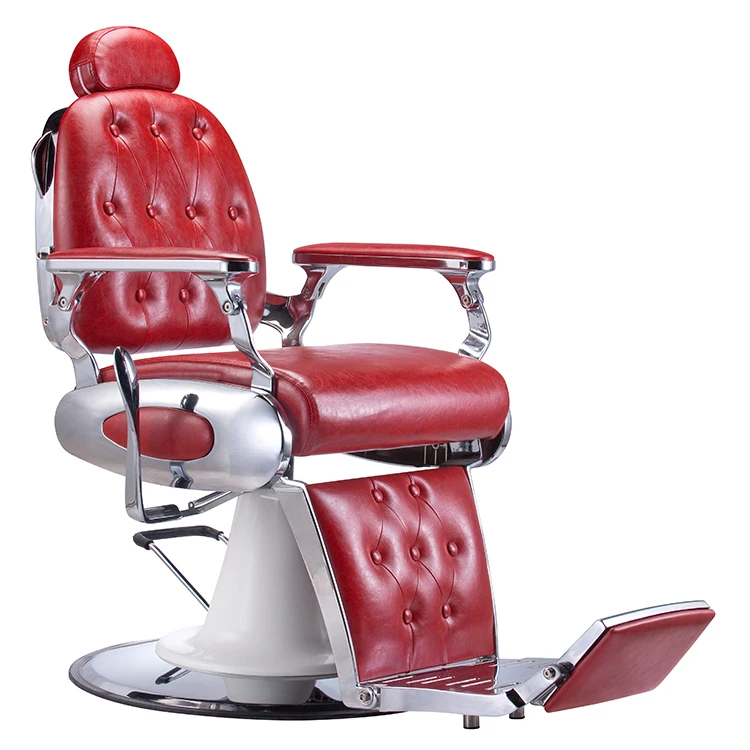 Wholesale Rubber Chair Salon Hair,Leather Chair Barber Chair Red
