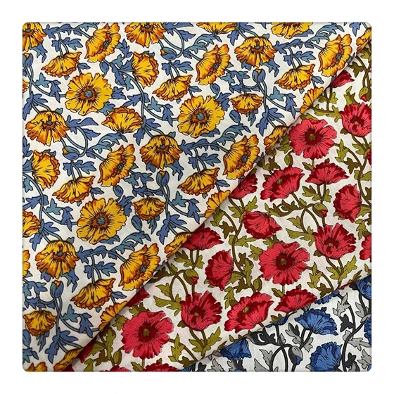 60s 180gsm cotton poplin fabric custom   print woven cotton poplin spandex plain weave cotton stretch fabric for dress