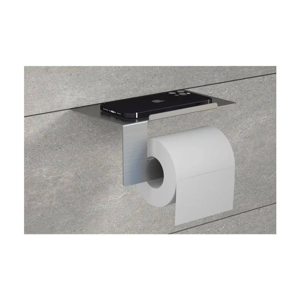 Cheap and hot sale  Stainless steel toilet paper holder and mobile phone holder, no rust, simple installation